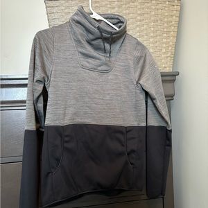 Columbia fleece lined funnel neck scuba top XXS extra small running base layer